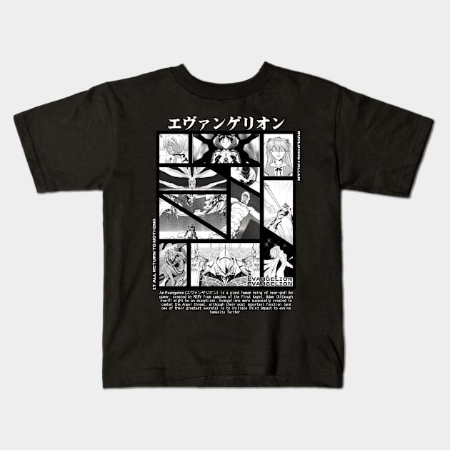 Evangelion Kids T-Shirt by Sayan Graphic